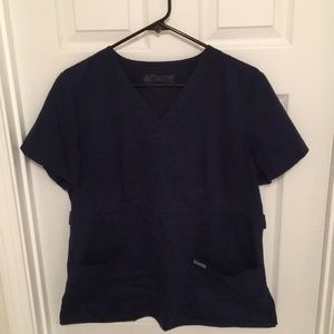 NAVY blue scrub top